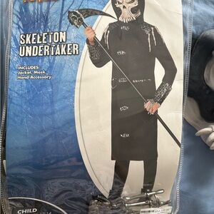 Skeleton Undertaker Kids Costume - Black